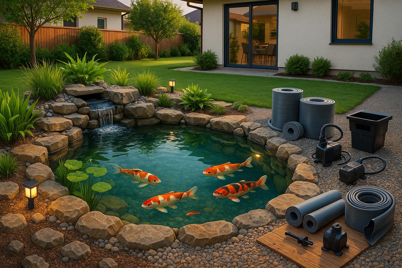 Quanto custa ter um lago no quintal em Maringá PR: descubra valores, tipos, materiais, manutenção e dicas essenciais para um projeto perfeito. (imagem gerada com inteligência artificial)