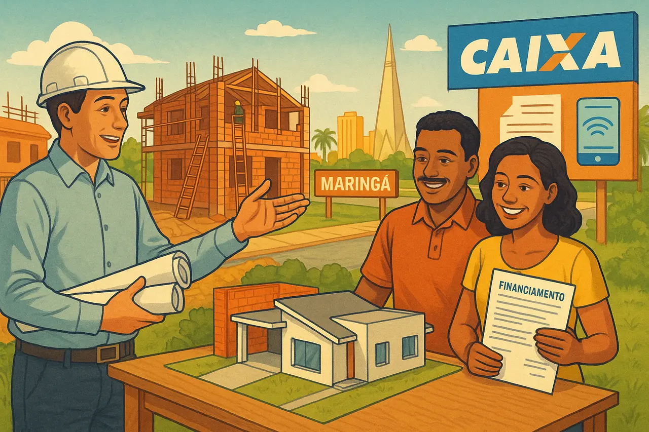 Como financiar a construção da sua casa pela Caixa em Maringá passo a passo