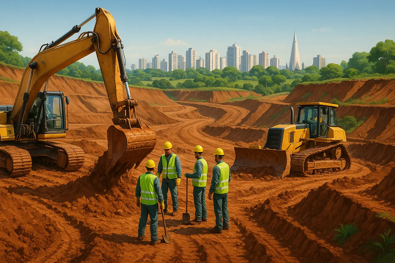 Projetos de engenharia de terraplanagem em Maringá: etapas, custos e aplicações