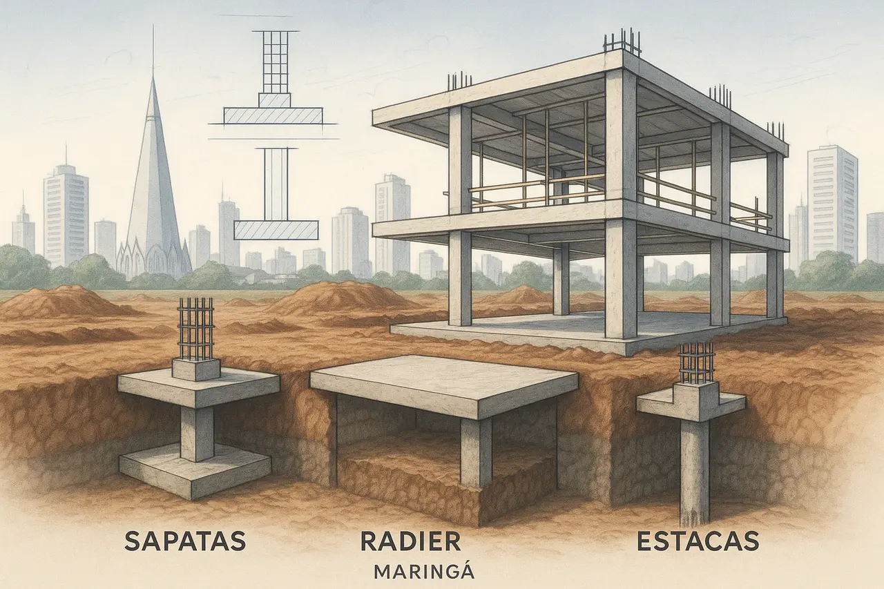 Tipos de fundação em Maringá: guia prático para escolher a ideal