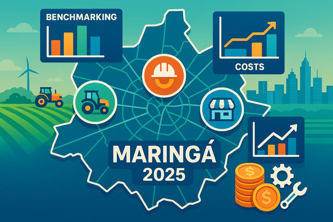 Benchmark de custos em Maringá 2025: compare e otimize seus resultados